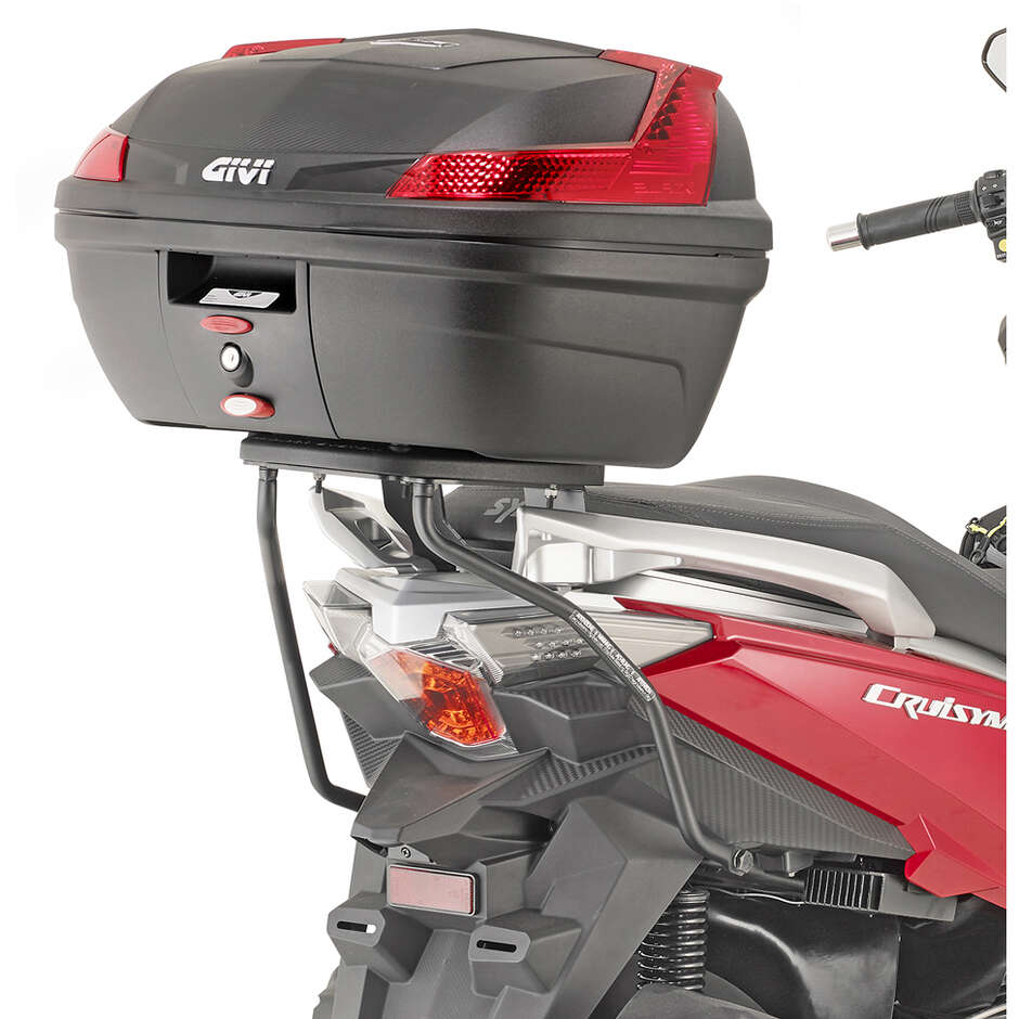 Support arrière pour boîtier supérieur Monokey ou Monolock Givi SR7056 pour SYM Joymax Z 300 (19 > 20) ; Joymax Z+ 300 (21 > 24) ; Cruisym 300 (17 > 24)